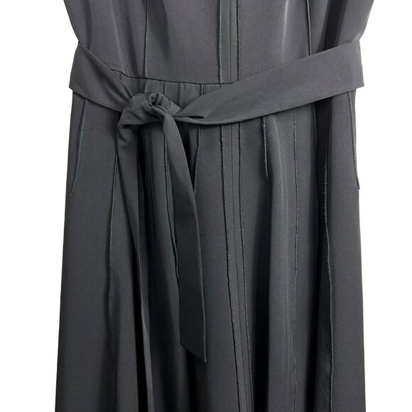 Calvin Klein Black A-line Sleeveless Flared Plain Office Style Size 3P - Picture 6 of 14